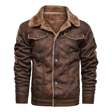 Men's Motorcycle Air Force Faux Leather Jacket